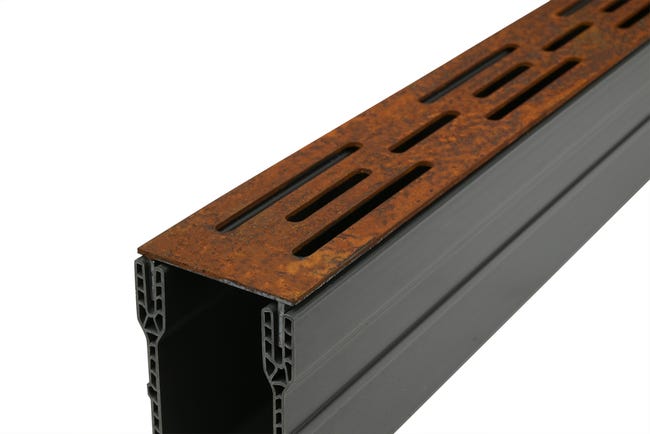 Griglia Di Scarico In Acciaio Corten Cor-Ten - Diametro 140 Mm, Resistente Alle Intemperie, Design Rustico