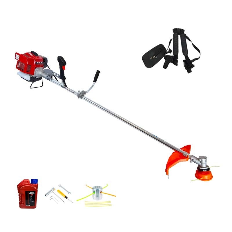 Débroussailleuse Kawasaki 53cc Guidon Fixe 32mm + Tête Débroussailleuse 4 Brins Universelle
