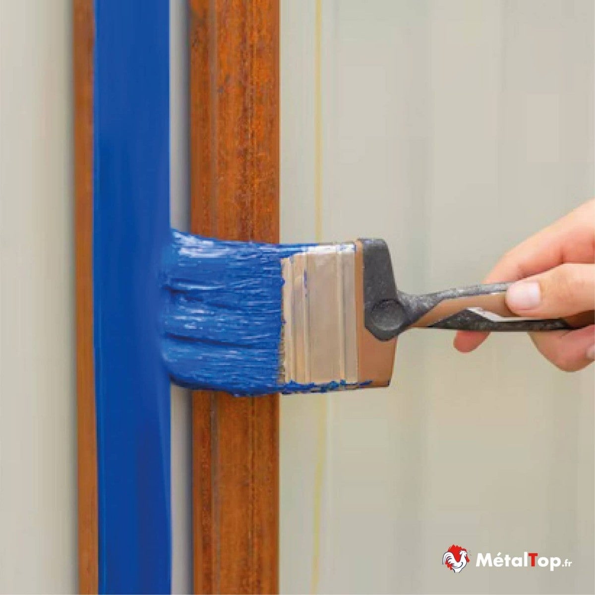 Peinture Fer Rouille - Metaltop - Bleu noir - RAL 5004 - Bombe 400mL - 3