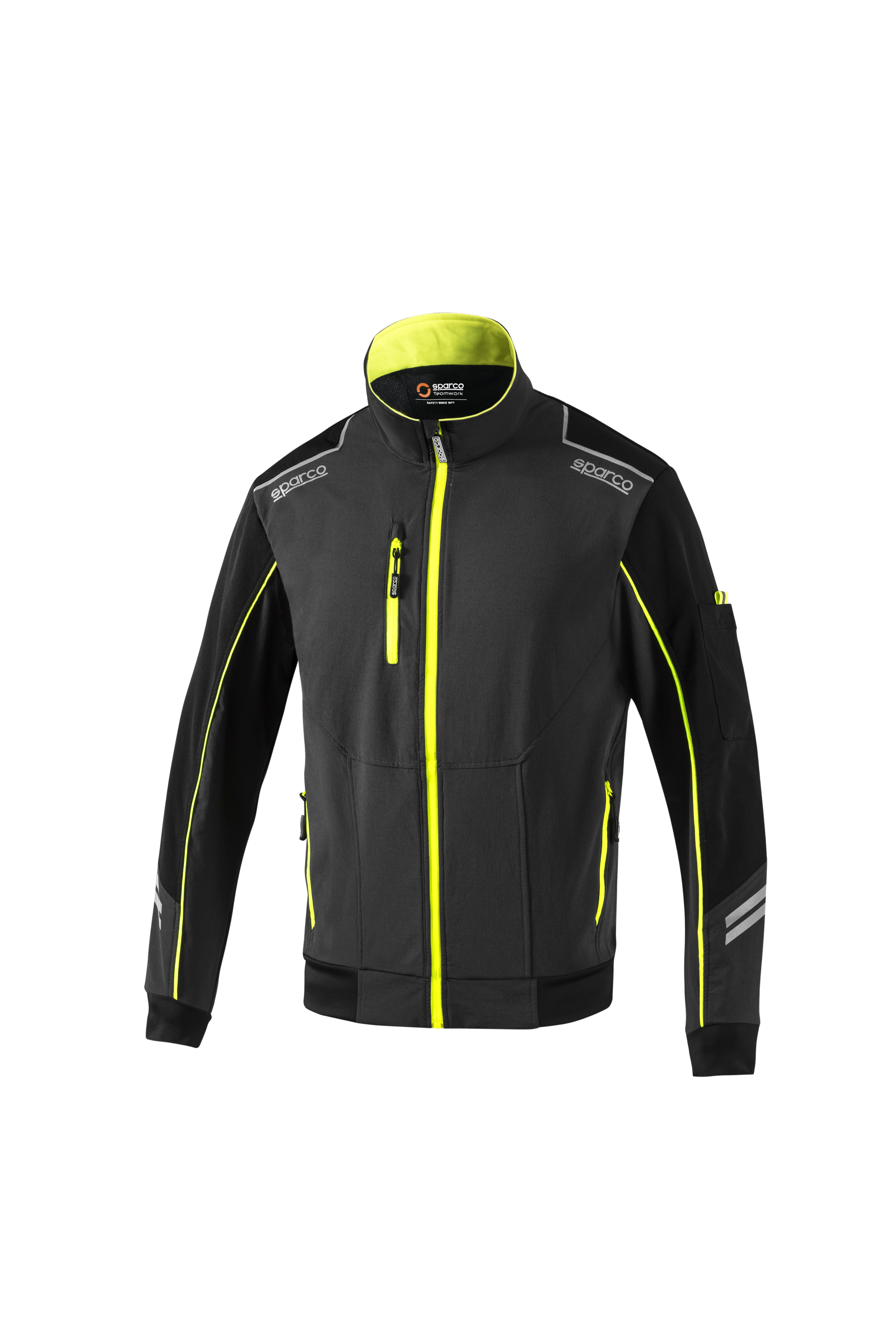 Veste De Sport Sparco Tech (Teamwork) - Noir Et Orange, Taille L - Neuf Pour Motorsport