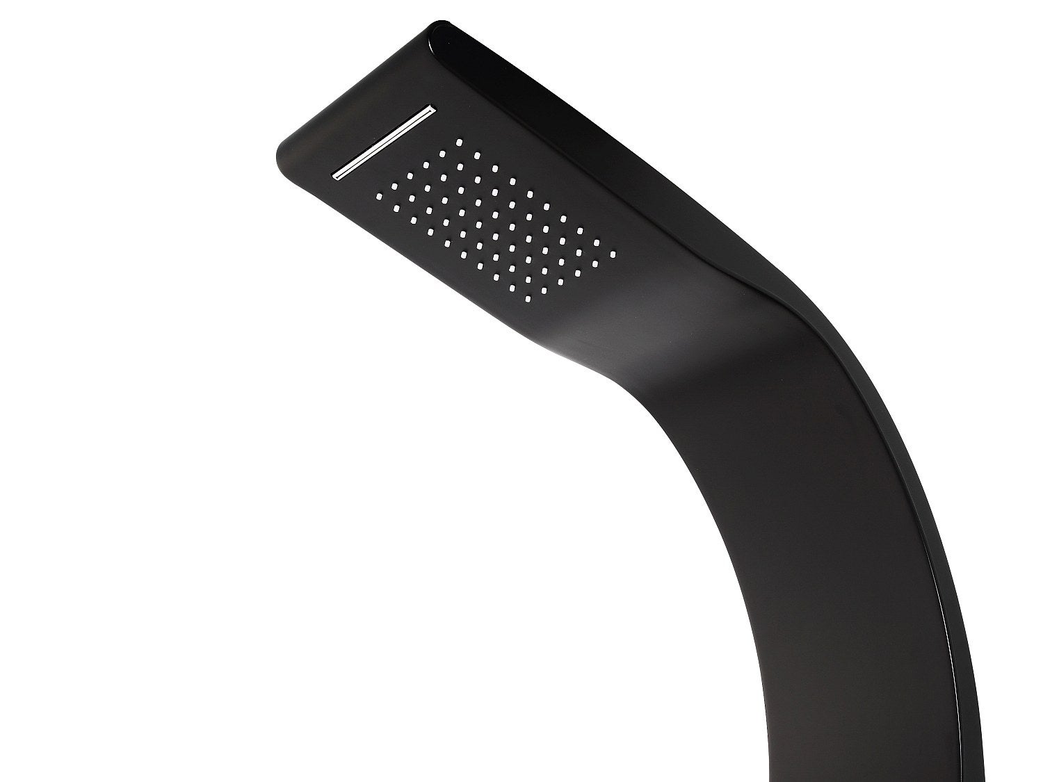 Columna de ducha de hidromasaje KOURBEA - Negro - 20x132 cm - 4