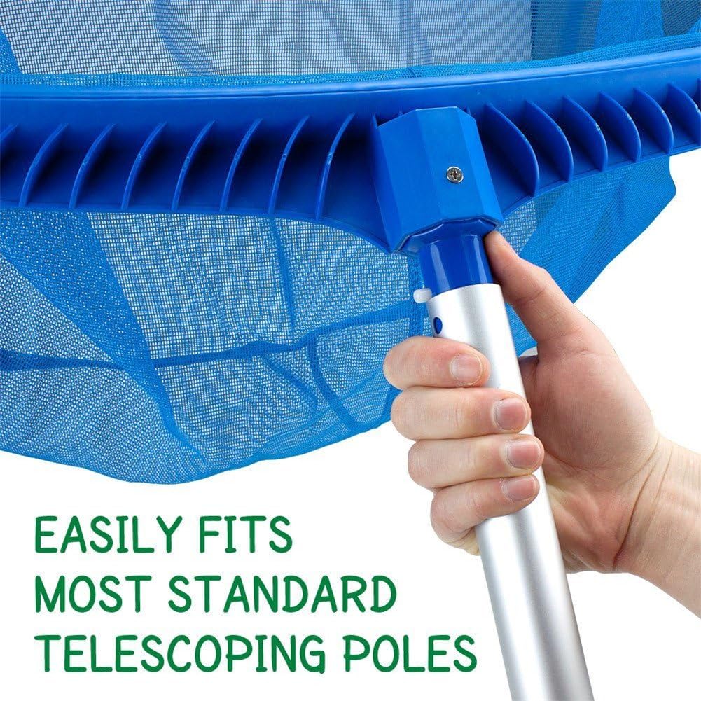 Perfect Pool - Bacia funda com rede de malha fina - Compatível com a maioria dos cabos telescópicos padrão para limpeza de piscinas - 3