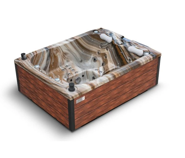 Jacuzzi spa exterior jardín 3 personas whirlpool emerald tuscan sun 42 chorros hidromasaje wifi led