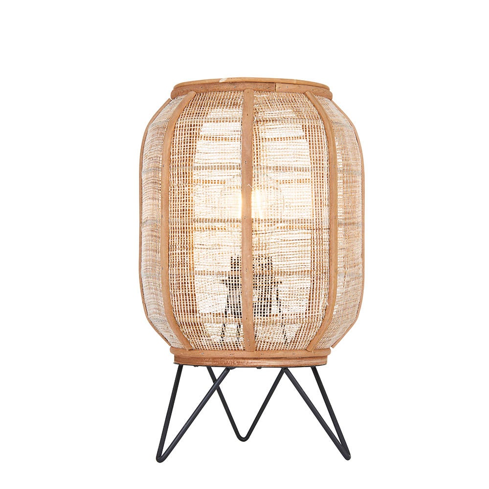 Lampa stołowa ZAIRE naturalna 1xE27x20W tkanina wym:33,5x21,5x21,5cm IP20 Endon