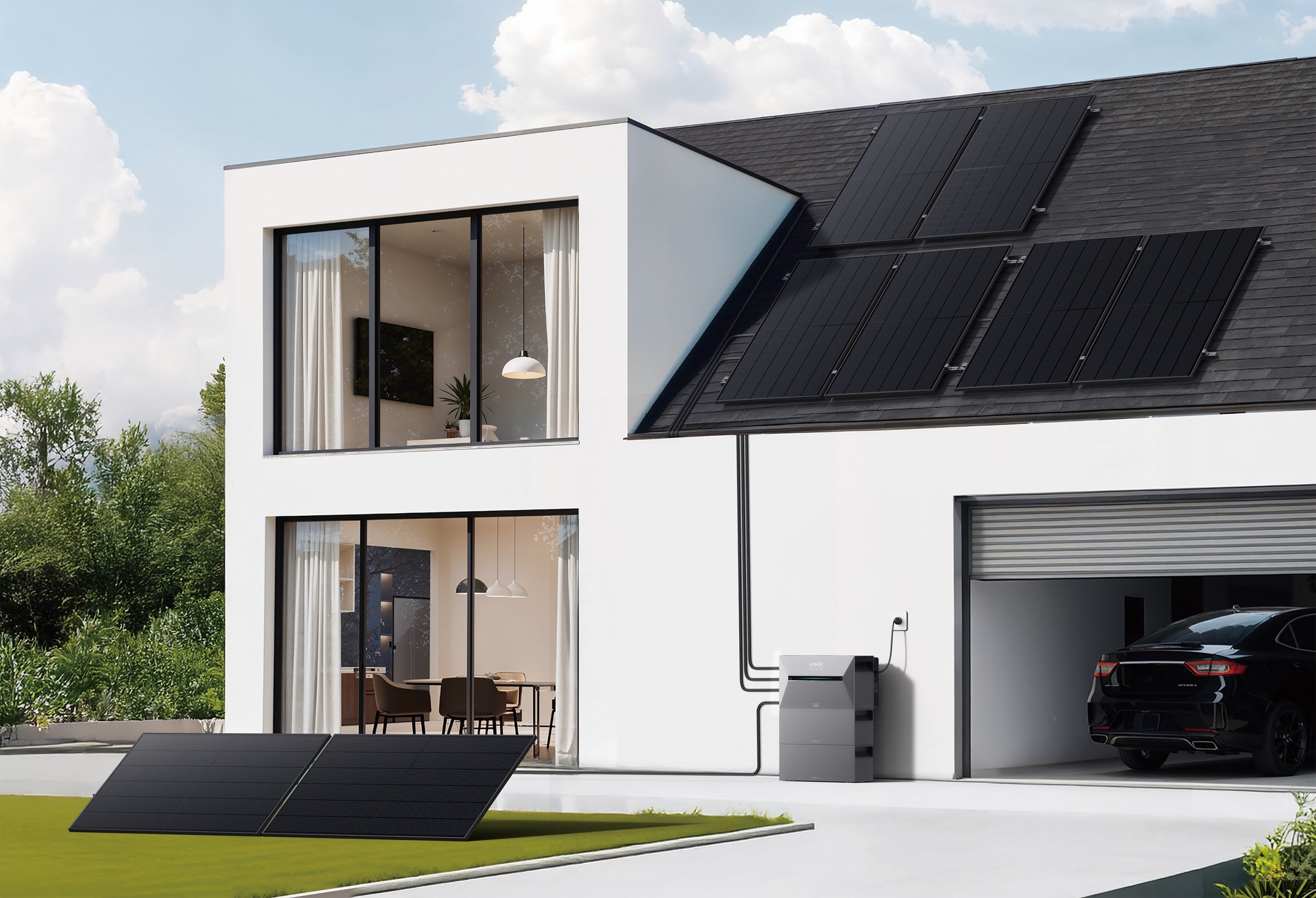 Anker Solix Solarbank BP2700 Batterie d'Extension - Centrale photovoltaïque balcon Plug and Play 2680Wh - 7