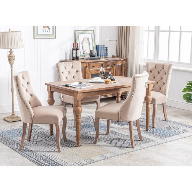 Set di 4 Sedie da Pranzo, Sedie da Tavolo in Legno Struttura e Schienale in Metallo, Sedia Laterale per Cucina Soggiorno Salotto, Colore Marrone Rustico e Nero | IT Set di 4 Sedie da Pranzo, Sedie da Tavolo in Legno Struttura e Schienale in Metallo, Sedia Laterale per Cucina Soggiorno Salotto, Colore Marrone Rustico e Nero | IT