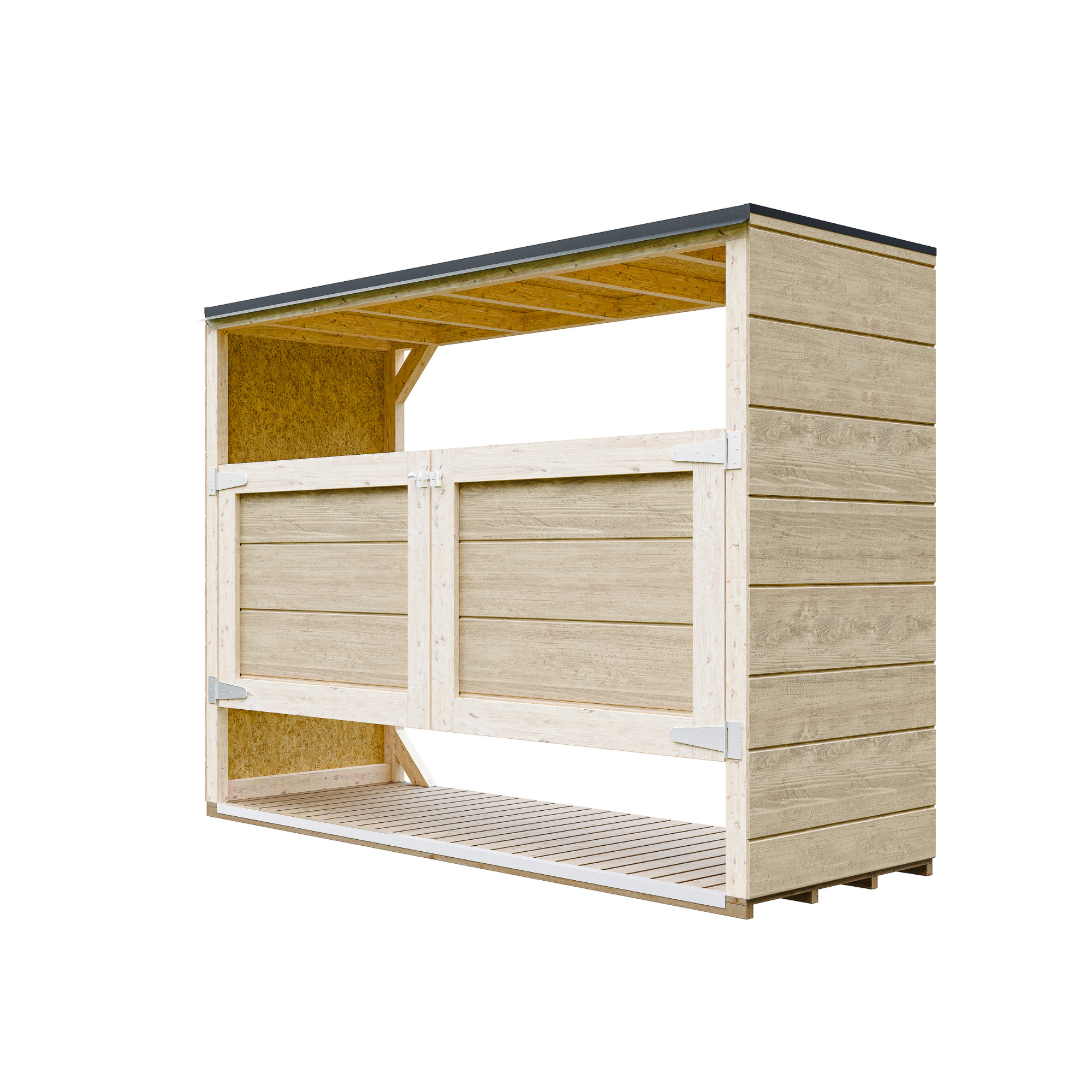 Adapost pentru pubele 3x240L, cutie depozitare exterior, Timbela M982A