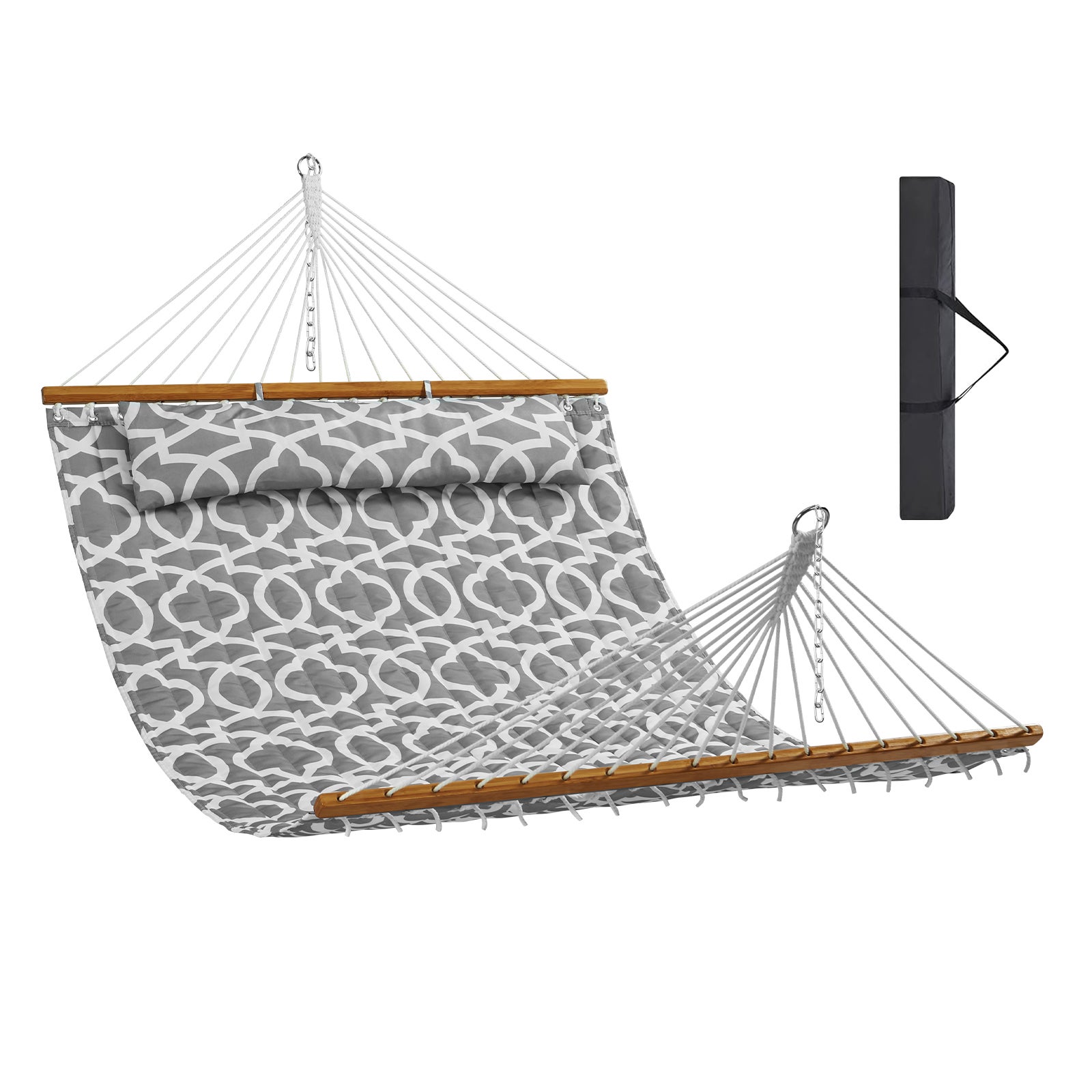 VEVOR Hamac double en tissu matelassé, capacité charge 217 kg, hamac