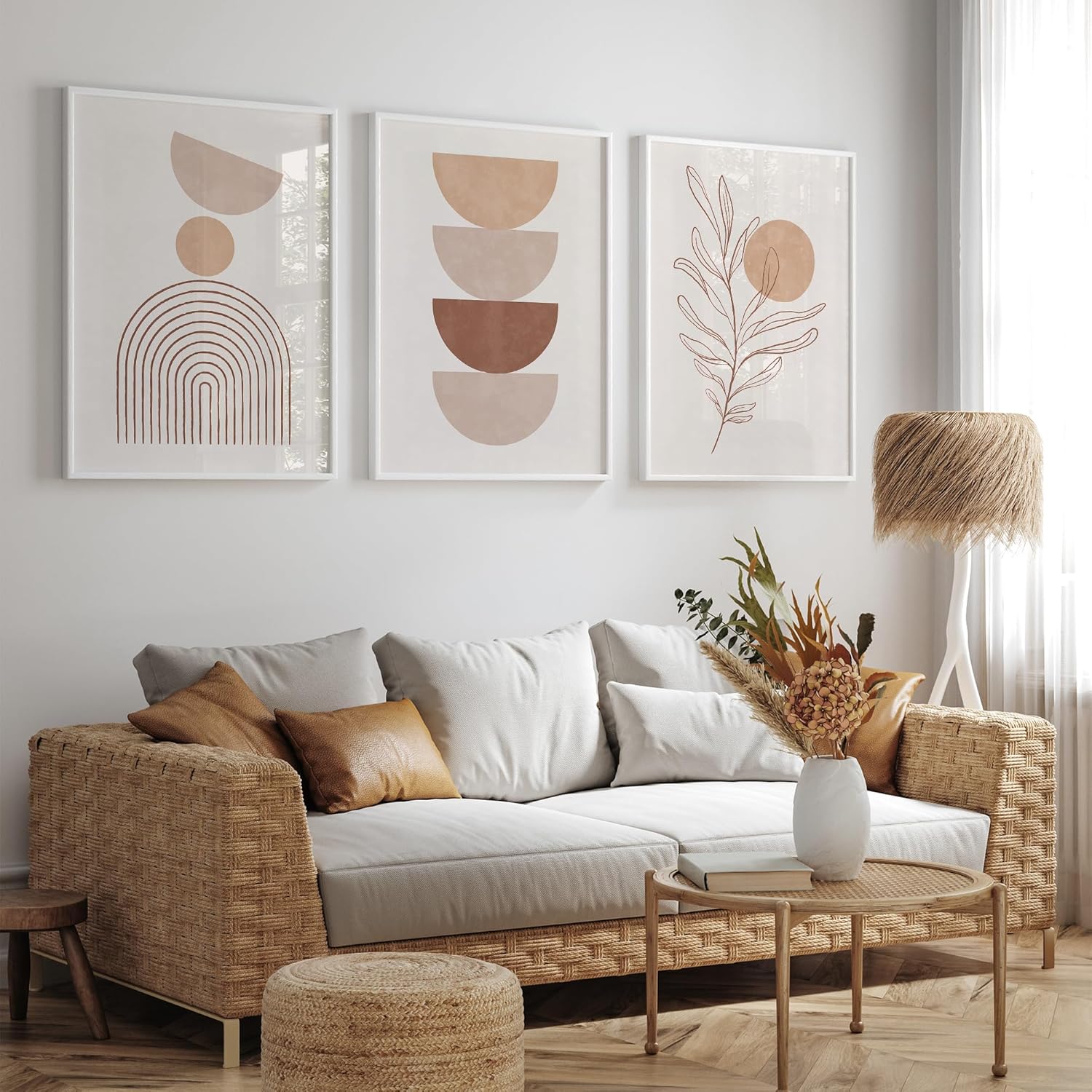 Lot de 3 Tableau Decoration Murale Affiche Décoration Chambre Maison Cousine - Poster Mural Tableaux Déco Boho Salon - 4