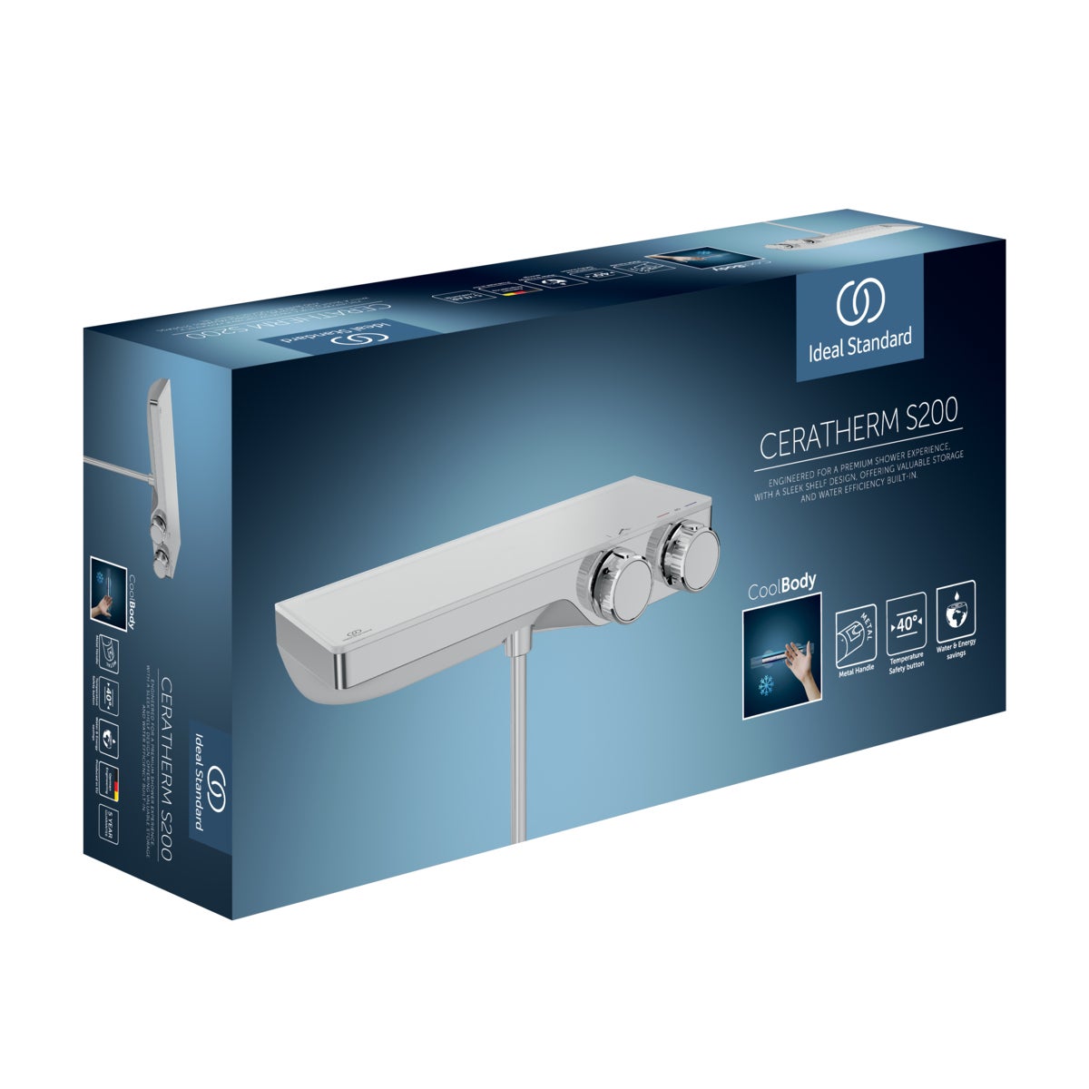 Ideal Standard Ceratherm S200 Thermostat de douche apparent, avec ...