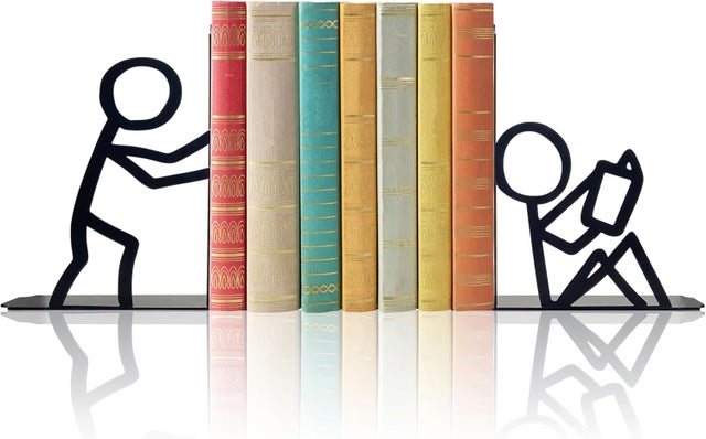 Serre-livres en métal, serre-livres décoratifs, décoration d'étagère, adaptés à la maison, au bureau et à l'école