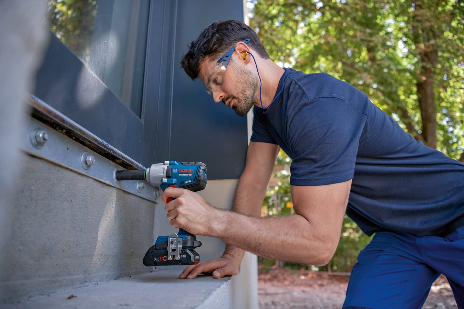 Bosch Akumulatorowa Zakrętarka Udarowa GDS 18V-450 HC / 2x 5,0 Ah + Ładowarka z GCY 42 w L-Boxx 136 - 6