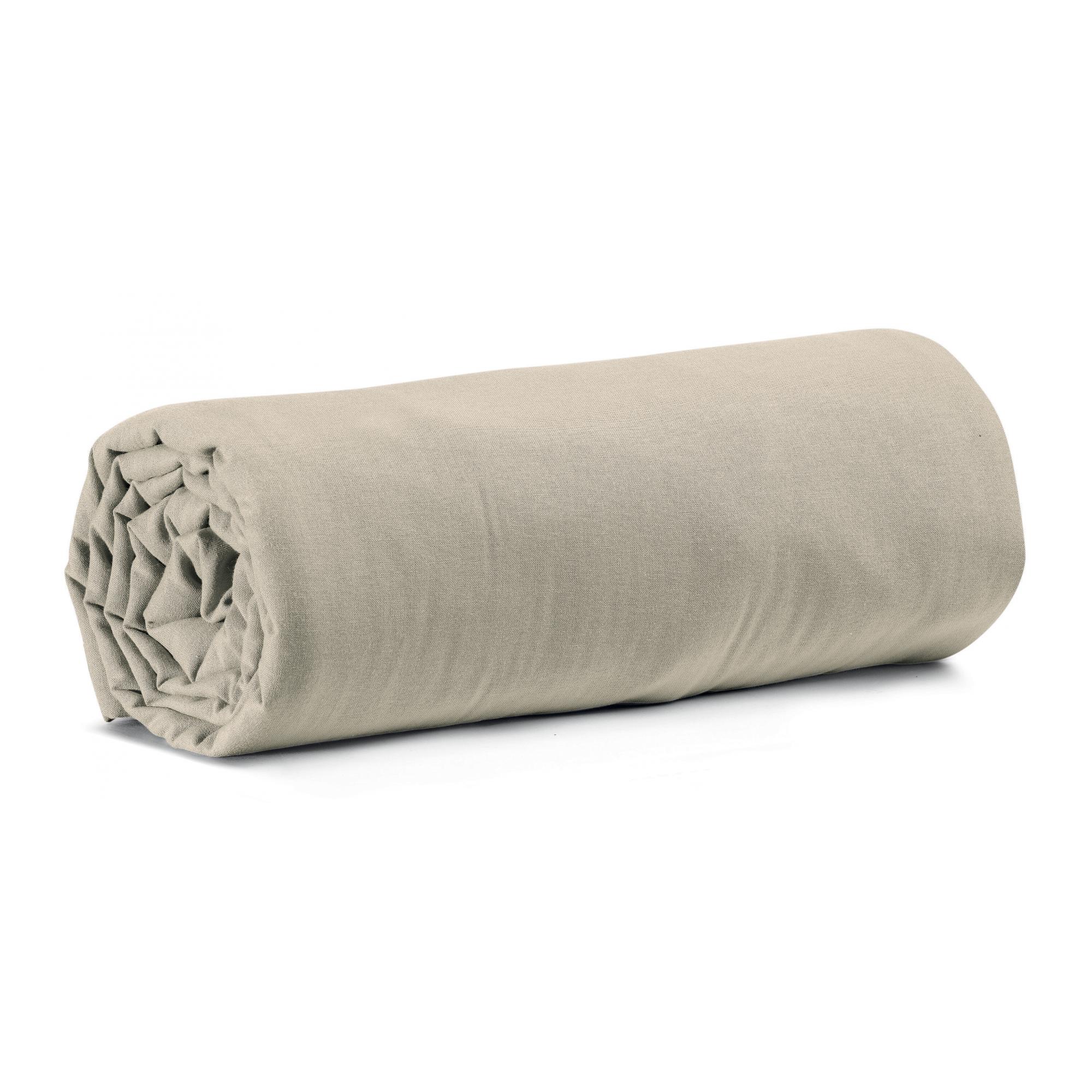 Drap housse Calita lin 160 x 200 x 30 cm Vivaraise | Leroy Merlin