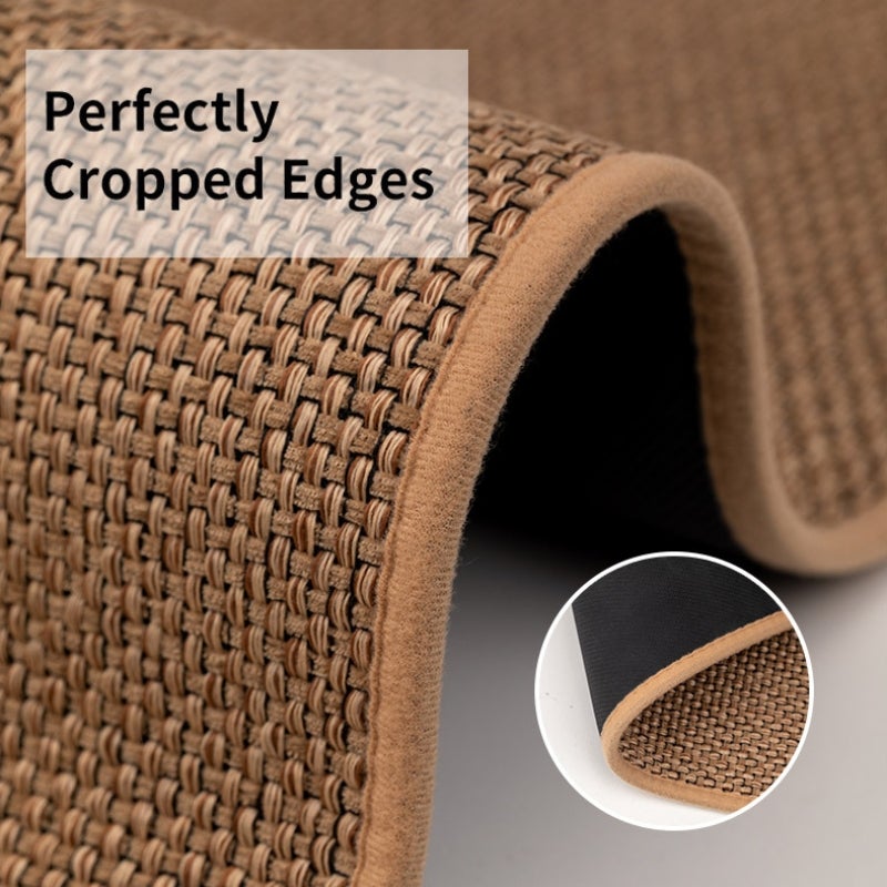 Tapis de Cuisine Antidérapant en Lin Naturel Beige 60×90 cm, Résistant à l'Eau et à l'Huile, Lavable et Confortable - 3