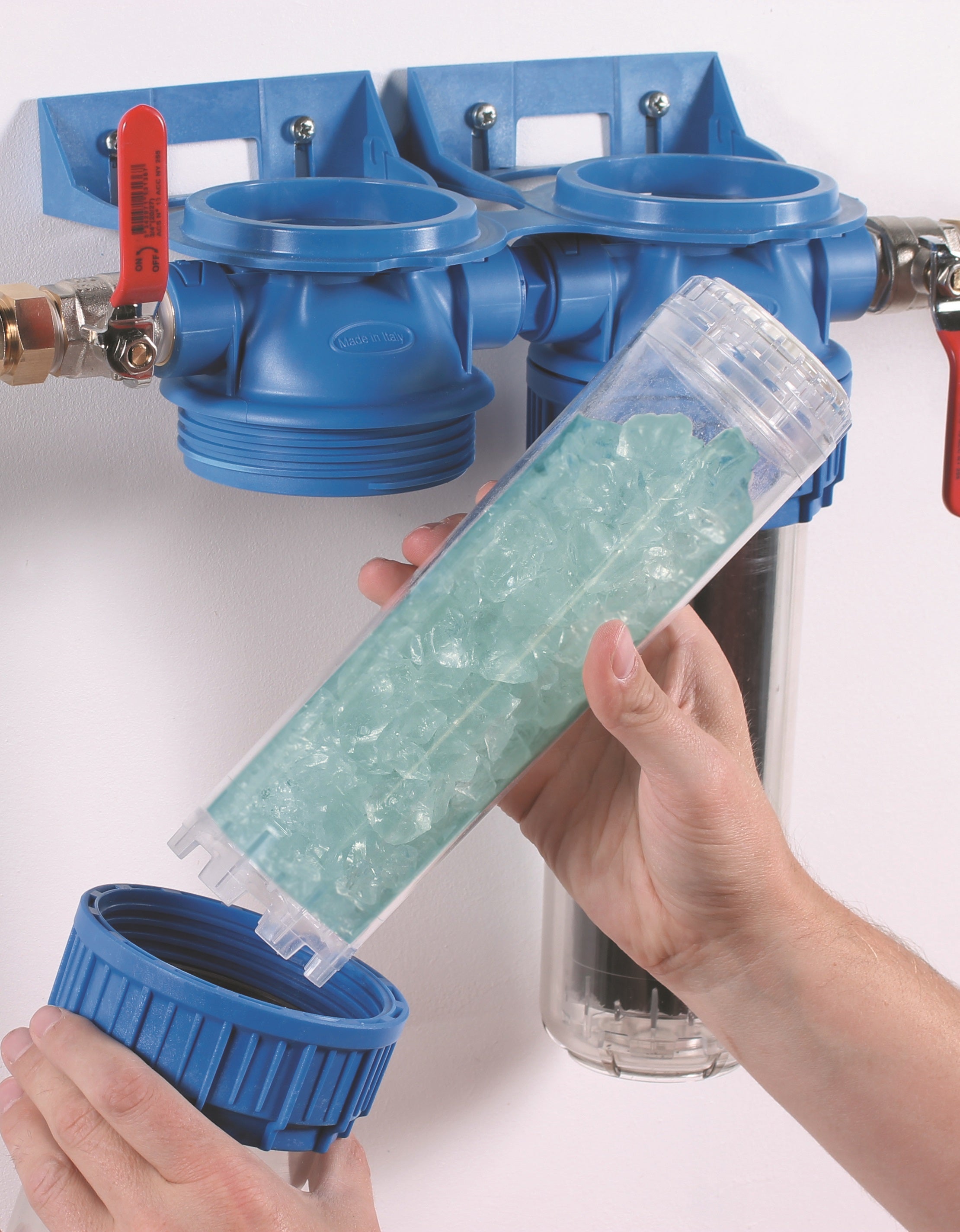 Kit cartouche anti-calcaire et anti-corrosion silicophosphate + cartouche anti-impuretés efficacité 12 mois ORIA - 5