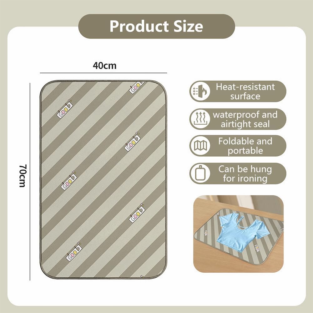 Tapis de Repassage 70x40 cm,Tapis Repassage,Table a Repasser,Tapis de Repassage sur Table,Nappe de Repassage,AntidéRapant,Pliable,Portable | Leroy Merlin