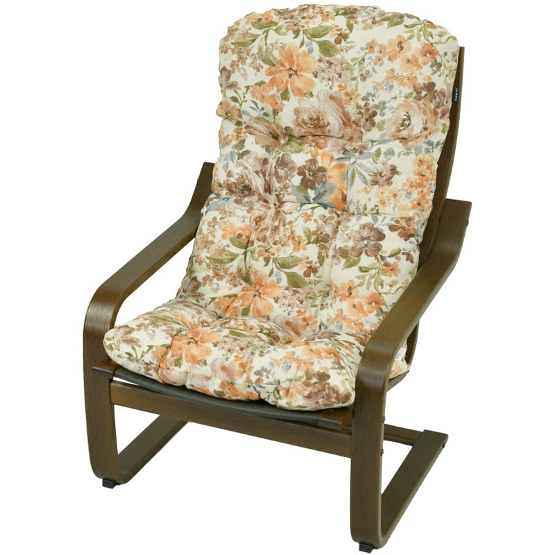 Poduszka na fotel drewniany Poang AMPO beżowy brązowy 1 szt.