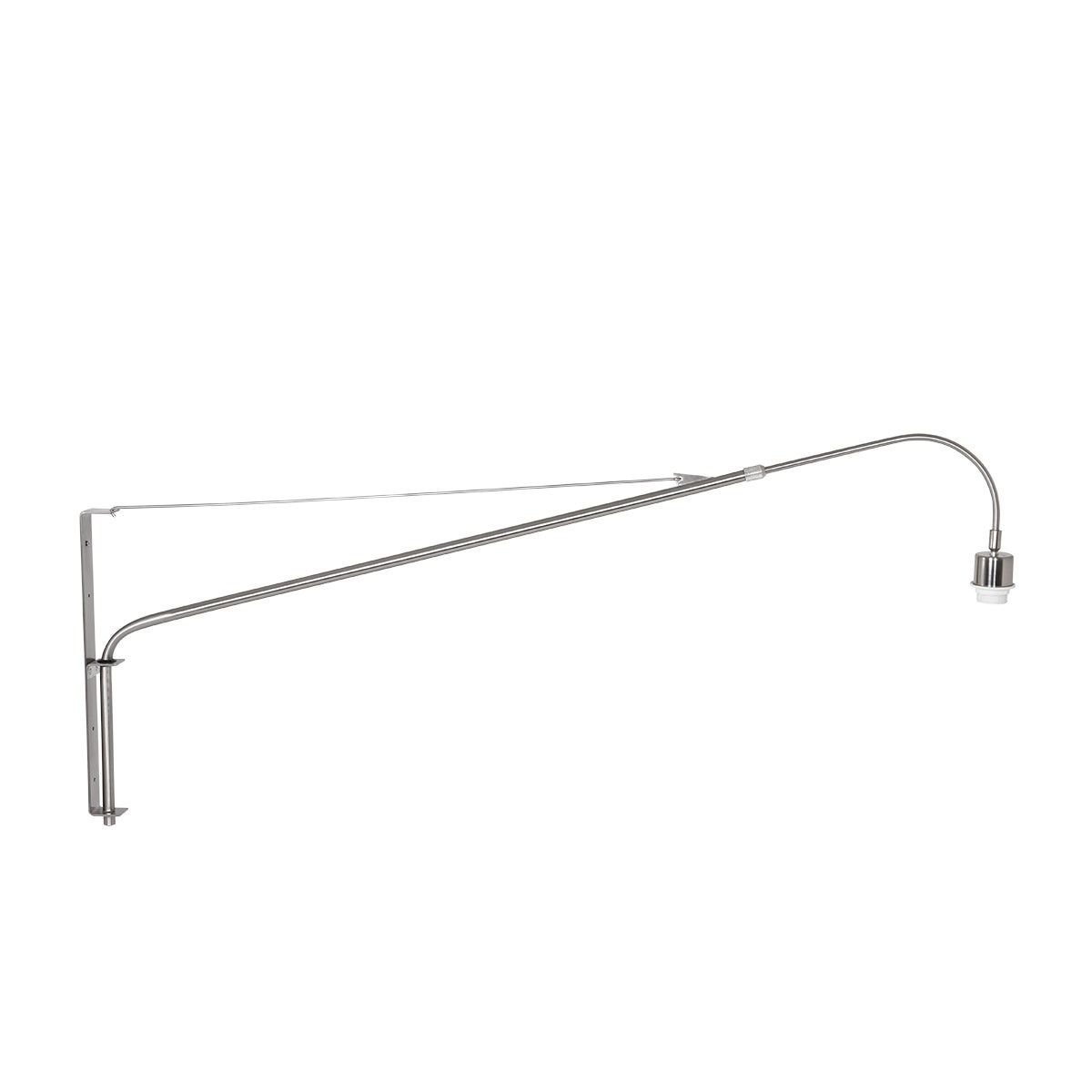 Steinhauer - aplique de pared - elegant classy - acero - plástico metal - luminaria individual - e27 - 2574st
