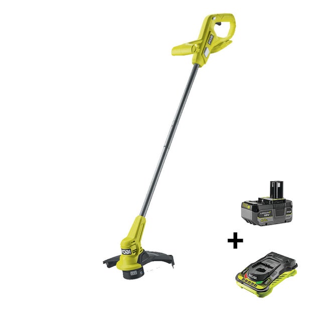 Zestaw podkaszarki akumulatorowej RYOBI 18V ONE+ 23 cm z akumulatorem 4.0Ah i szybką ładowarką
