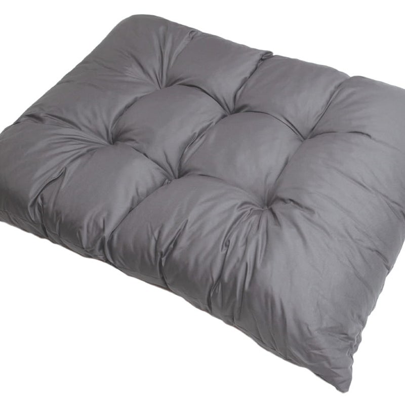 Poduszka ogrodowa na paletę 120x80cm poduszka na meble ogrodowe jasna szara, poduszka na balkon taras, poducha ogrodowa na meble z palet