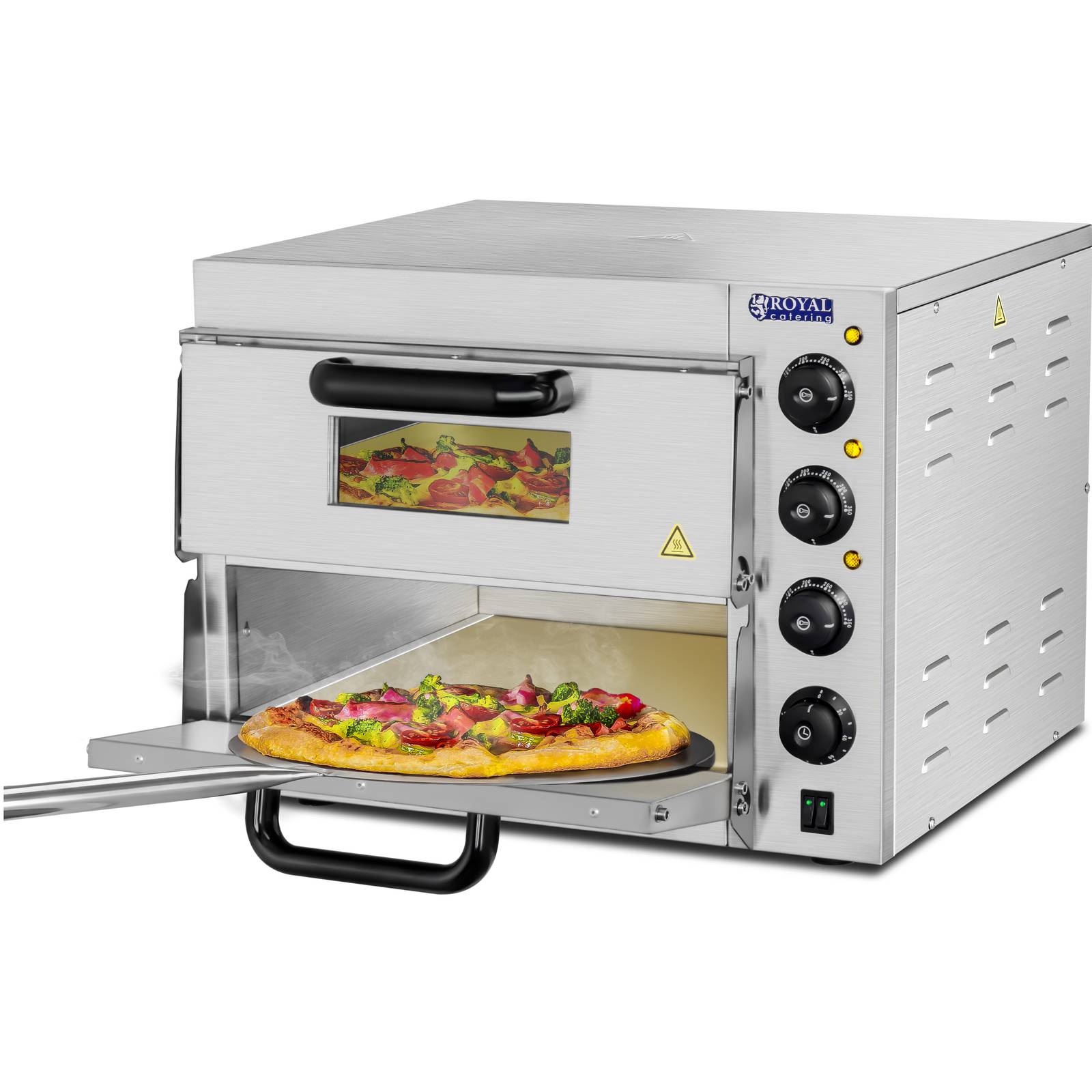 Forno Per Pizza Elettrico Professionale LUNICASHA - Doppio Livello, 3000W, 350°C, Per Pizze, Pane E Dolci - Foto 9