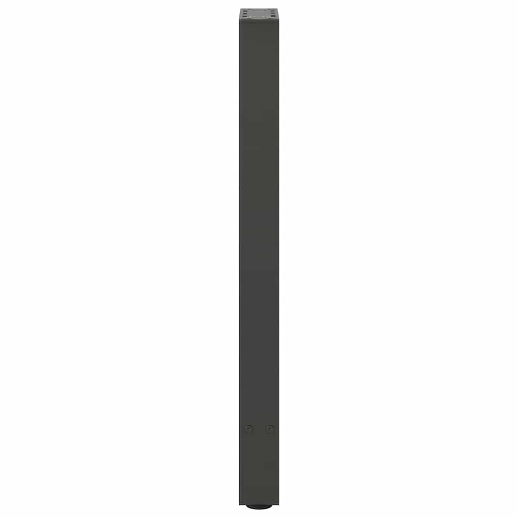 Pieds de table console Anthracite 2 pièces 28 x (72-73) cm Acier vidaXL - 6