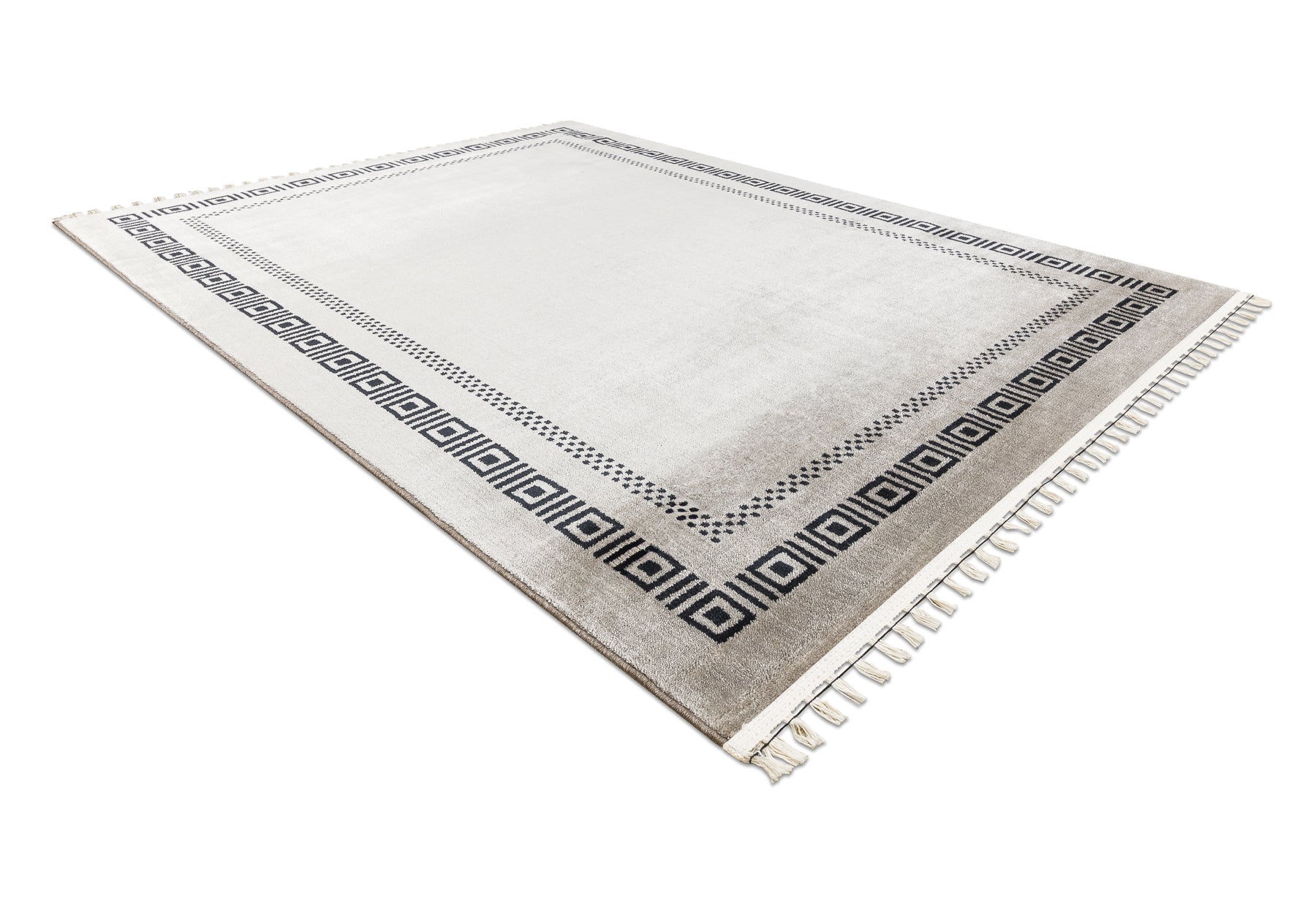 Tappeto AMOUR 53098A beige / nero - Cornice, greca moderno, elegante 78x300 cm - 4