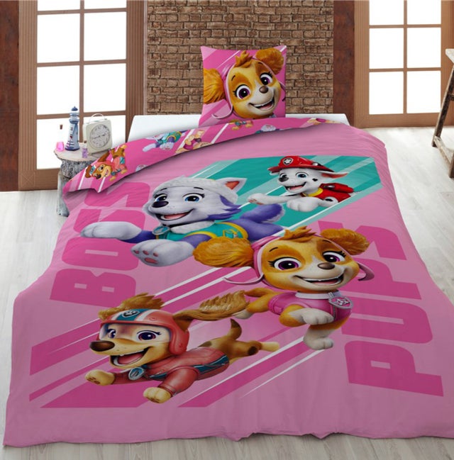 Parure de lit Pat Patrouille Paw Patrol 3D effet 135*200cm 3 pieces 1 Parure de lit Pat Patrouille Paw Patrol 3D effet 135*200cm 3 pieces 1