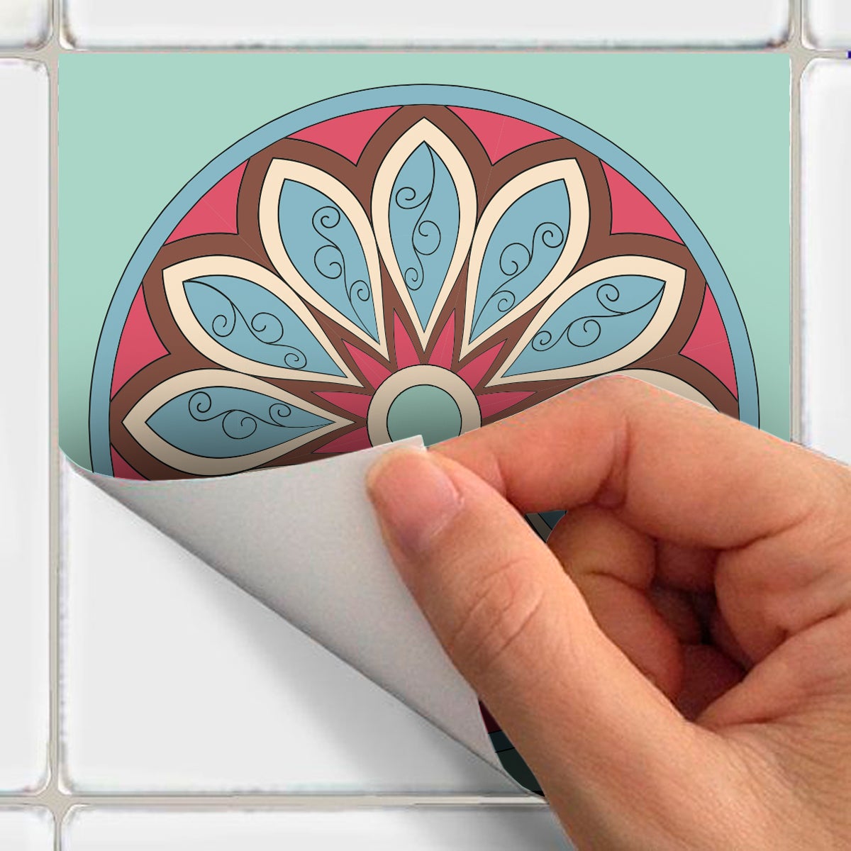 12 adesivo piastrelle azulejos Oviedo - Sticker adesivo - adesivi murali - 12stickers20x20cm - 5