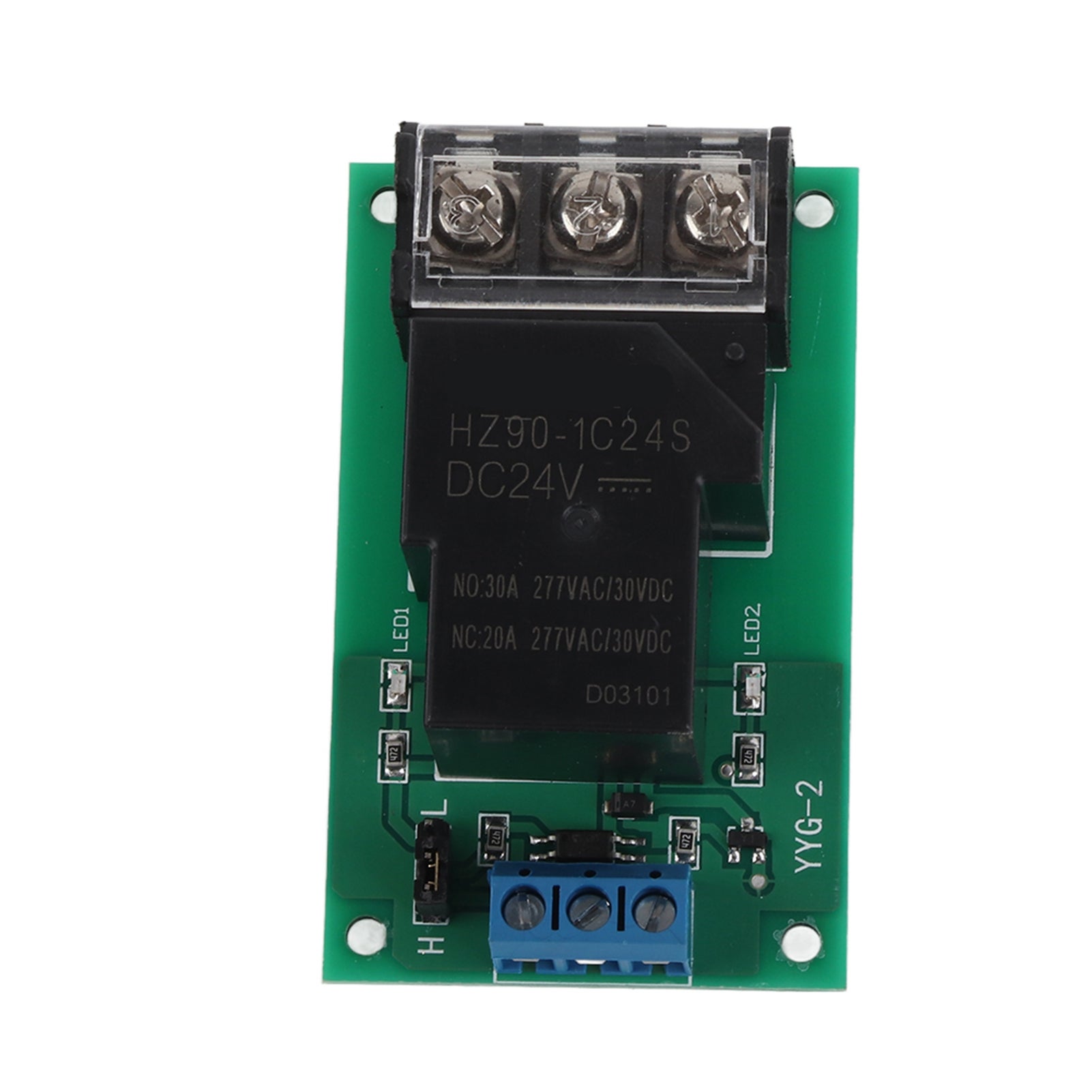 Modulo relè di isolamento optoaccoppiatore unidirezionale ad alta potenza YYG-2 DC24V da 30 A con trigger di livello alto/basso - 3