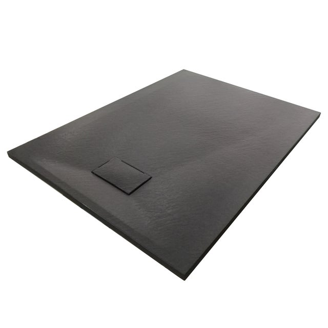 BERNSTEIN - Receveur de douche noir série GT en SMC - 90x120x3.2cm, avec système d’évacuation type B