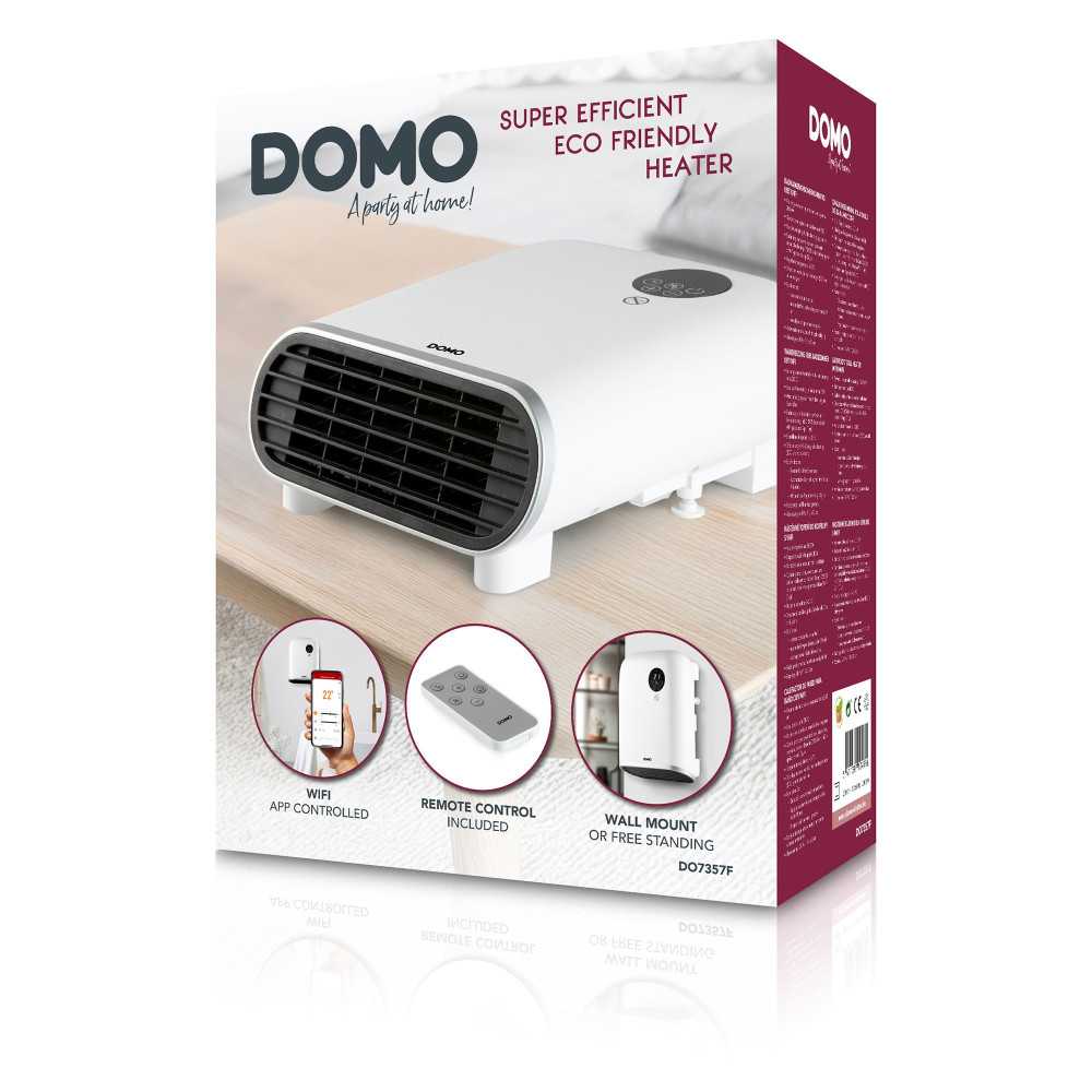 Chauffage mural pour salle de bain avec wifi 2000W blanc DOMO DO7357F - 3