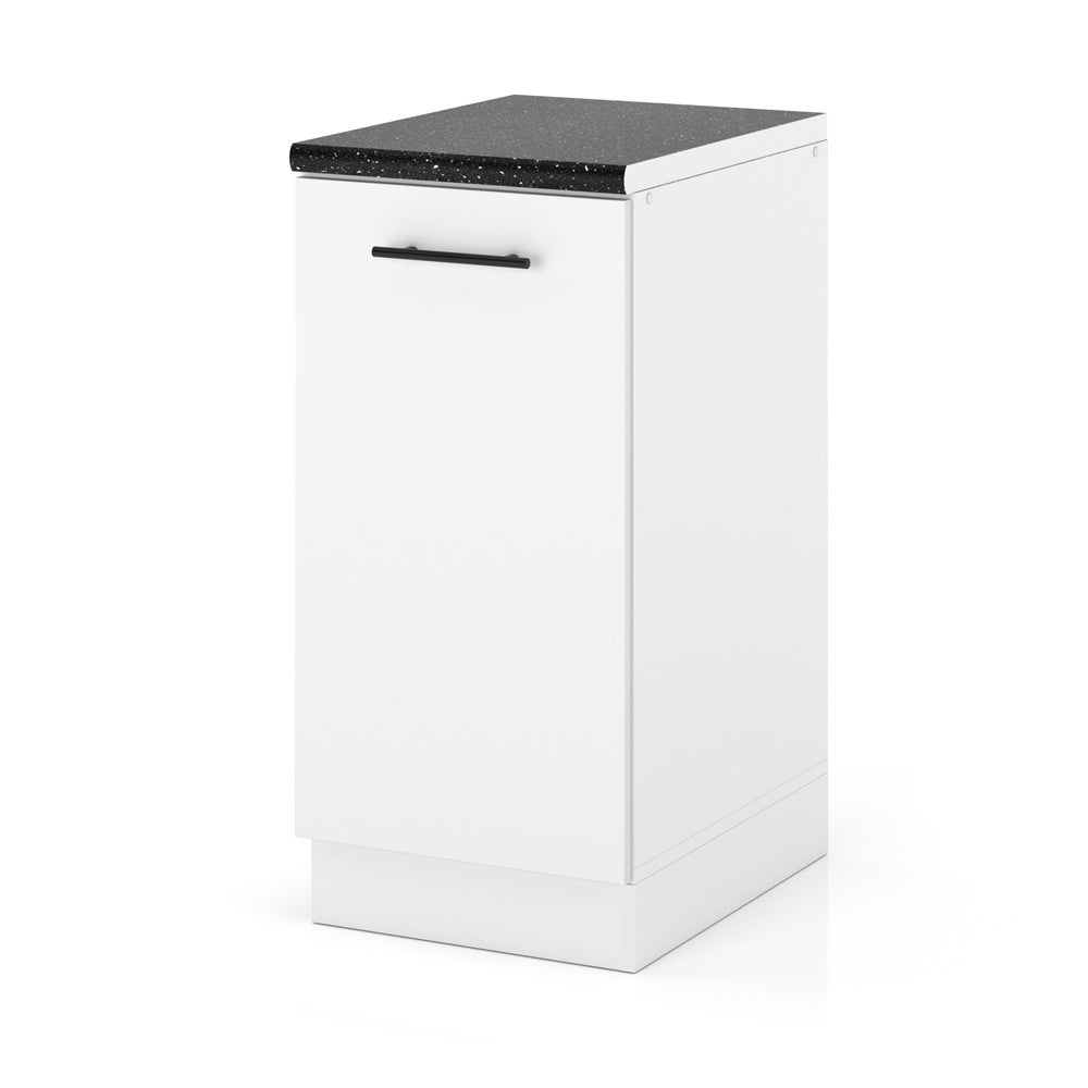 Szafka kuchenna stojąca z blatem modułowa 40cm spremium biały mat
