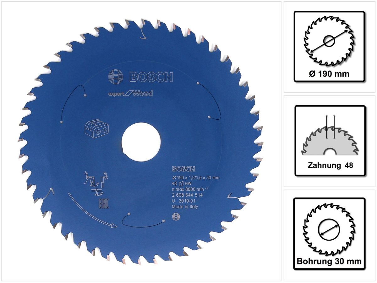 Tarcza do piły Bosch Expert 19 cm 48 zębów stal węglik