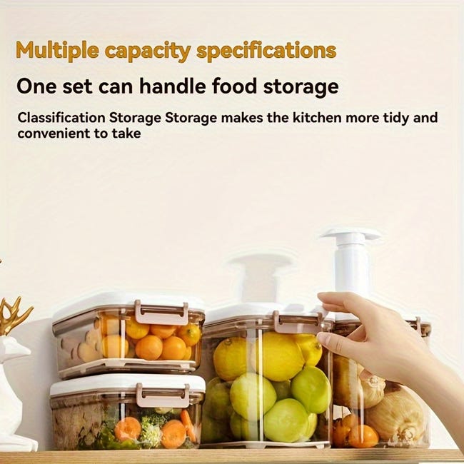 Contenitori Sottovuoto Per La Conservazione Degli Alimenti Con Pompa Manuale Macchina Universale Dispensa Portatile 105 L 88023929 Contenitori Sottovuoto Per La Conservazione Degli Alimenti Con Pompa Manuale Macchina Universale Dispensa Portatile 105 L 88023929