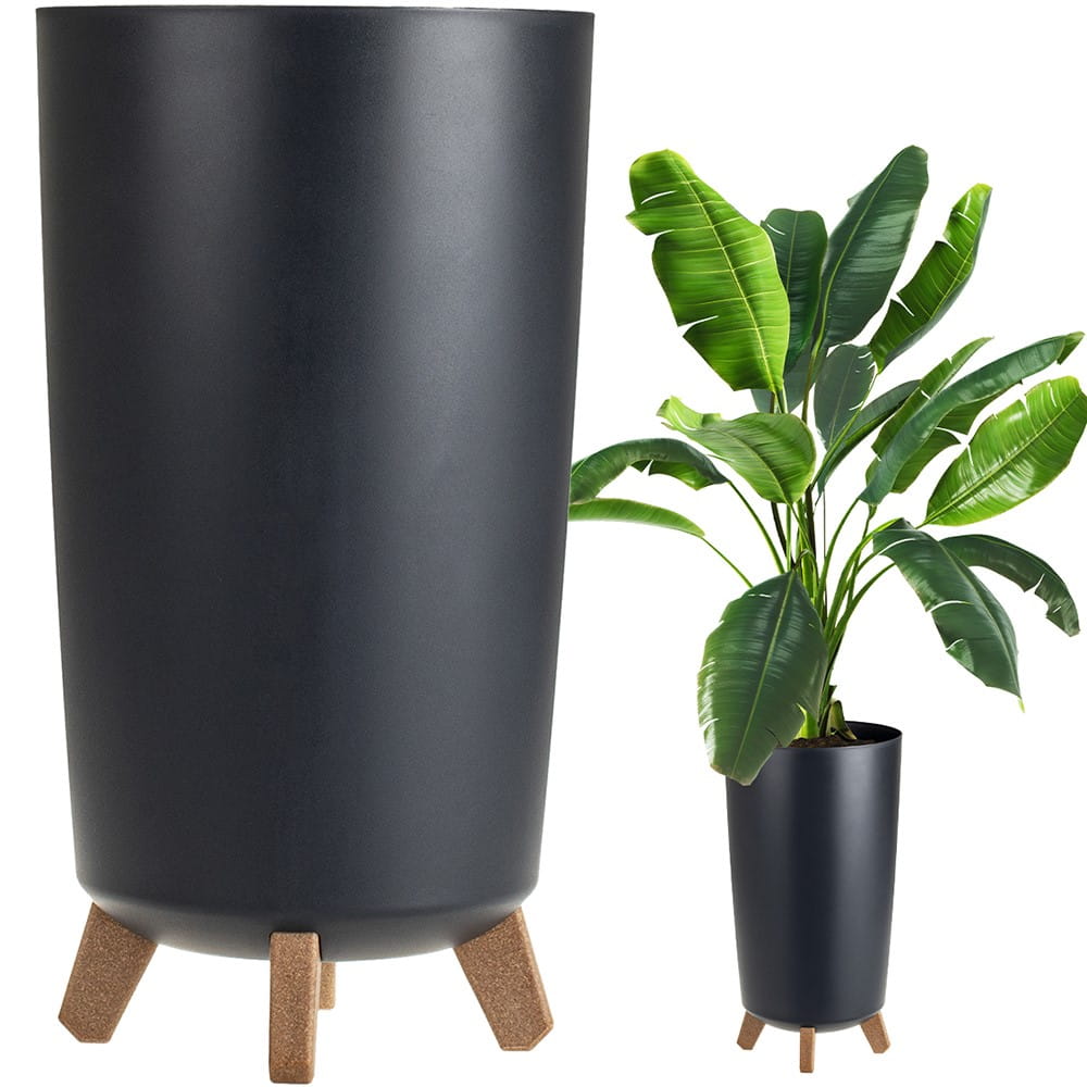 Doniczka Prosperplast GRACIA TUBUS SLIM - antracytowy DGTL200-S433