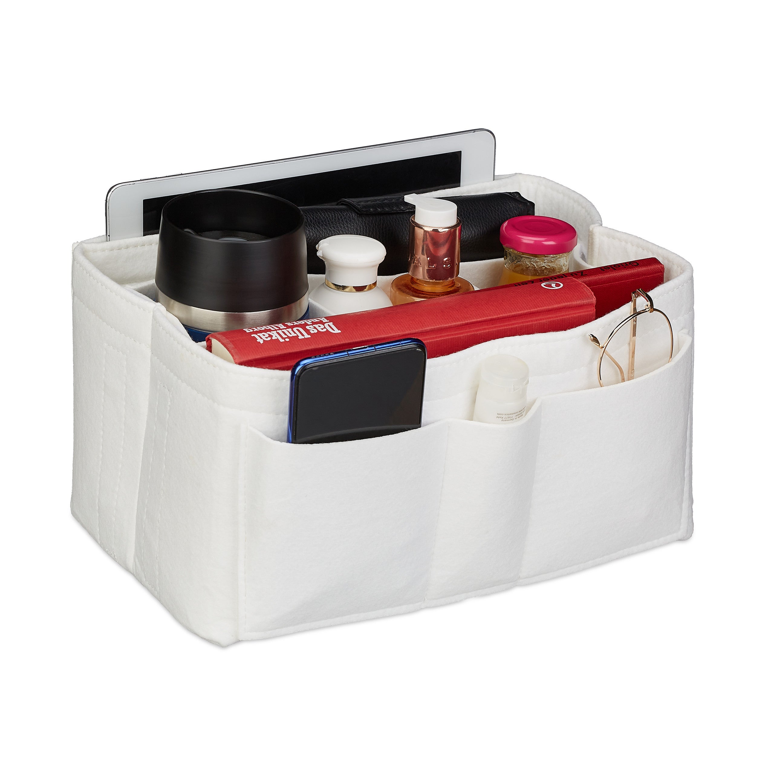 Organizer In Feltro Per Borsa LV Nano Speedy – Fatto A Mano, Marrone