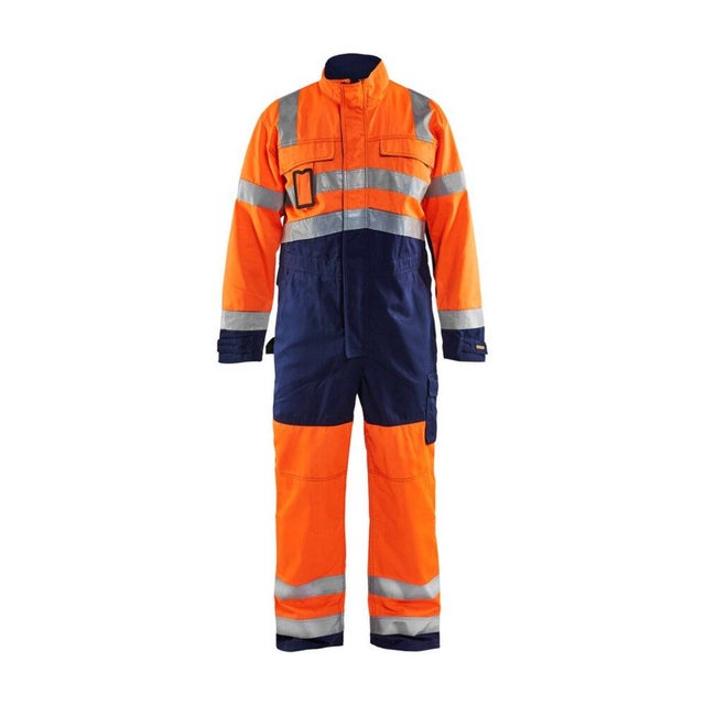 Combinaison haute visibilité Blaklader polycoton Orange / Marine 42