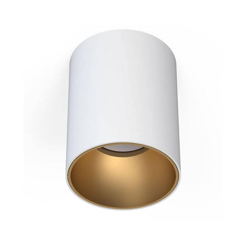 Reflektor sufitowy spot natynkowy Eye okrągły złoto-biały 1xGU10x10W wym: 9 x 9 cm metal Nowodvorski Lighting