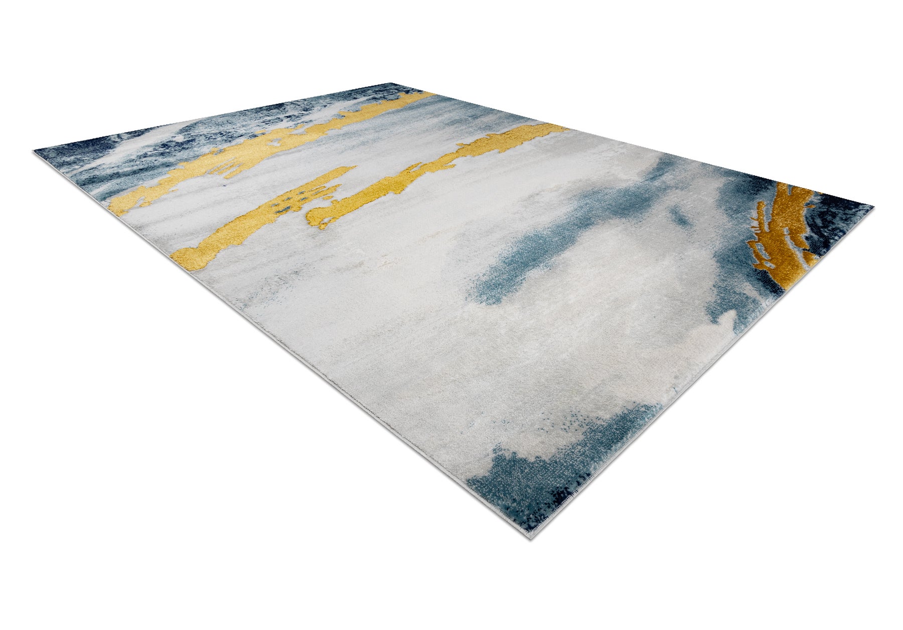 Dywan EMERALD ekskluzywny 1023 glamour, stylowy abstrakcja niebieski / złoty 240x330 cm - 4