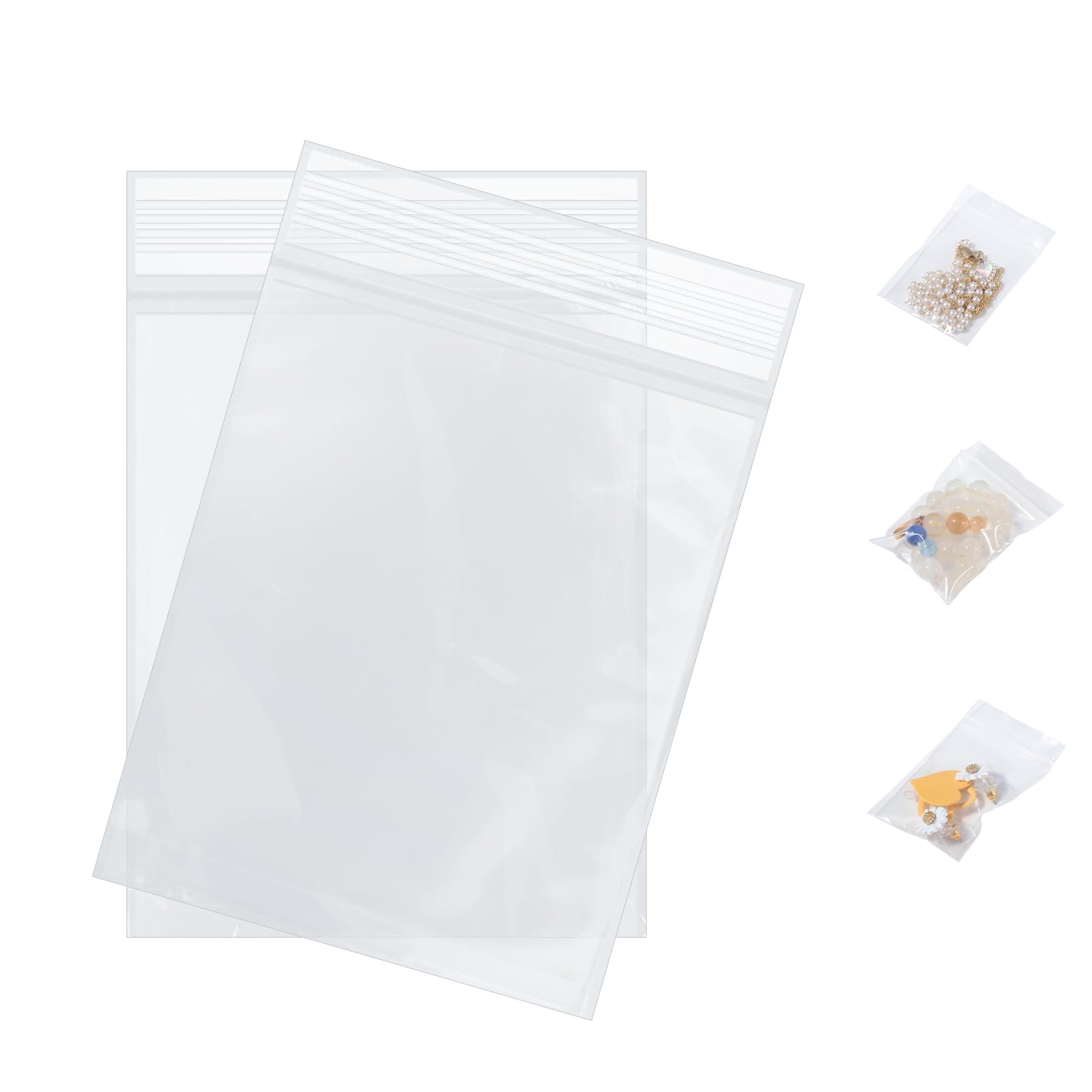 Vinabo Confezione da 600 Sacchetti Richiudibili, Bustine