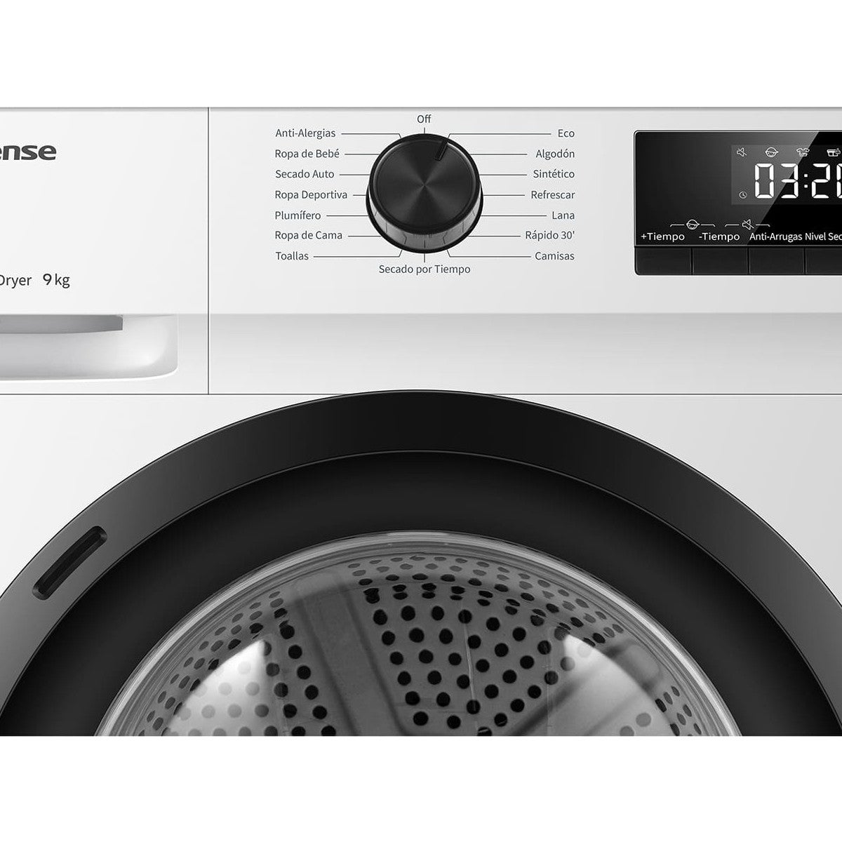 Hisense DHQE900UWDC asciugatrice Libera installazione Caricamento frontale 9 kg Bianco - 3