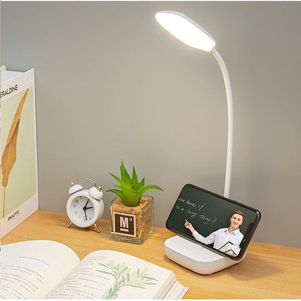 Candeeiro de mesa ajustável 3000K-6000K, candeeiro de mesa sem fios touch, carregamento USB, candeeiro de leitura de cabeceira, luz noturna - 6