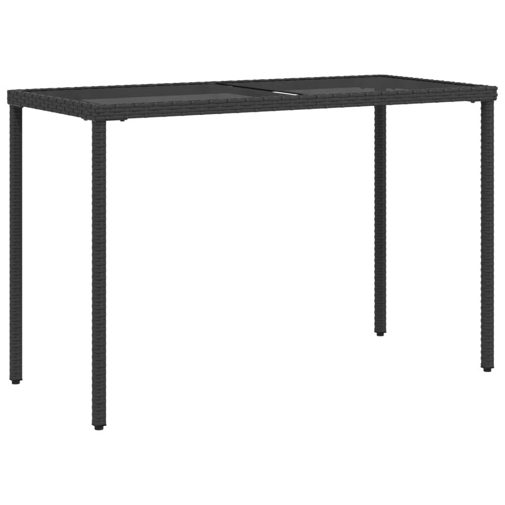 Set de muebles jardín 5 piezas | Conjunto de jardín de ocio | Set de comedor de jardín con cojines ratán sintético negro CFW717850 - 8