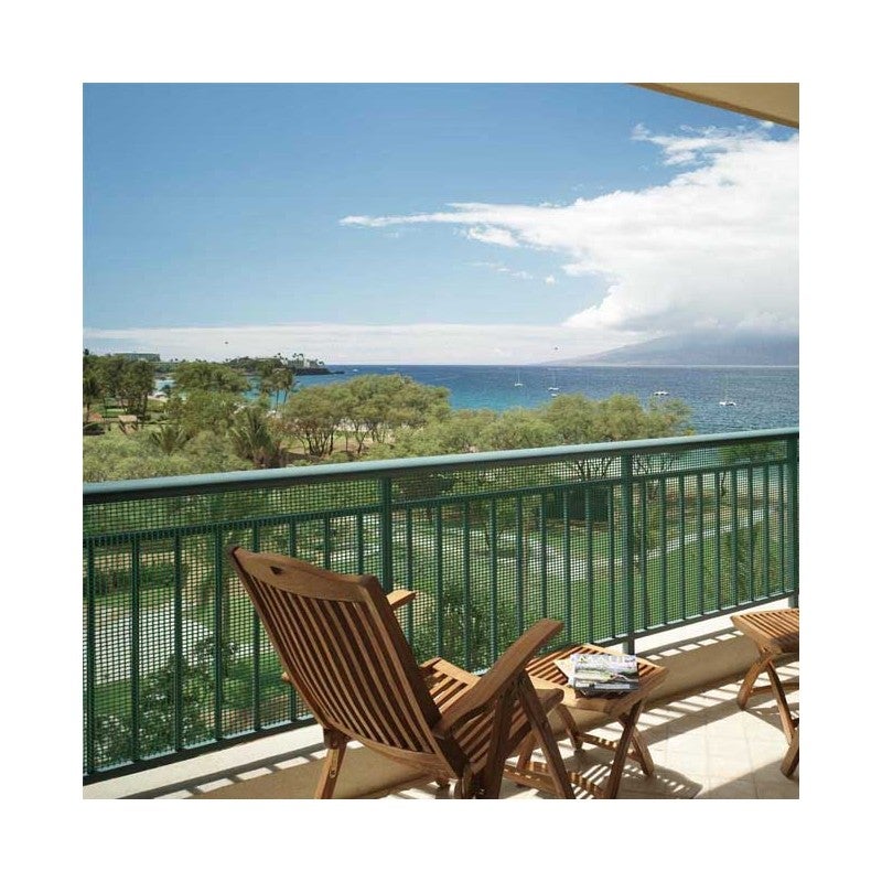 Maille plastique carré 1x1 cm, vert 1 x 25 m, clôture artificiel pour terrasses, balcons ou jardins - 2