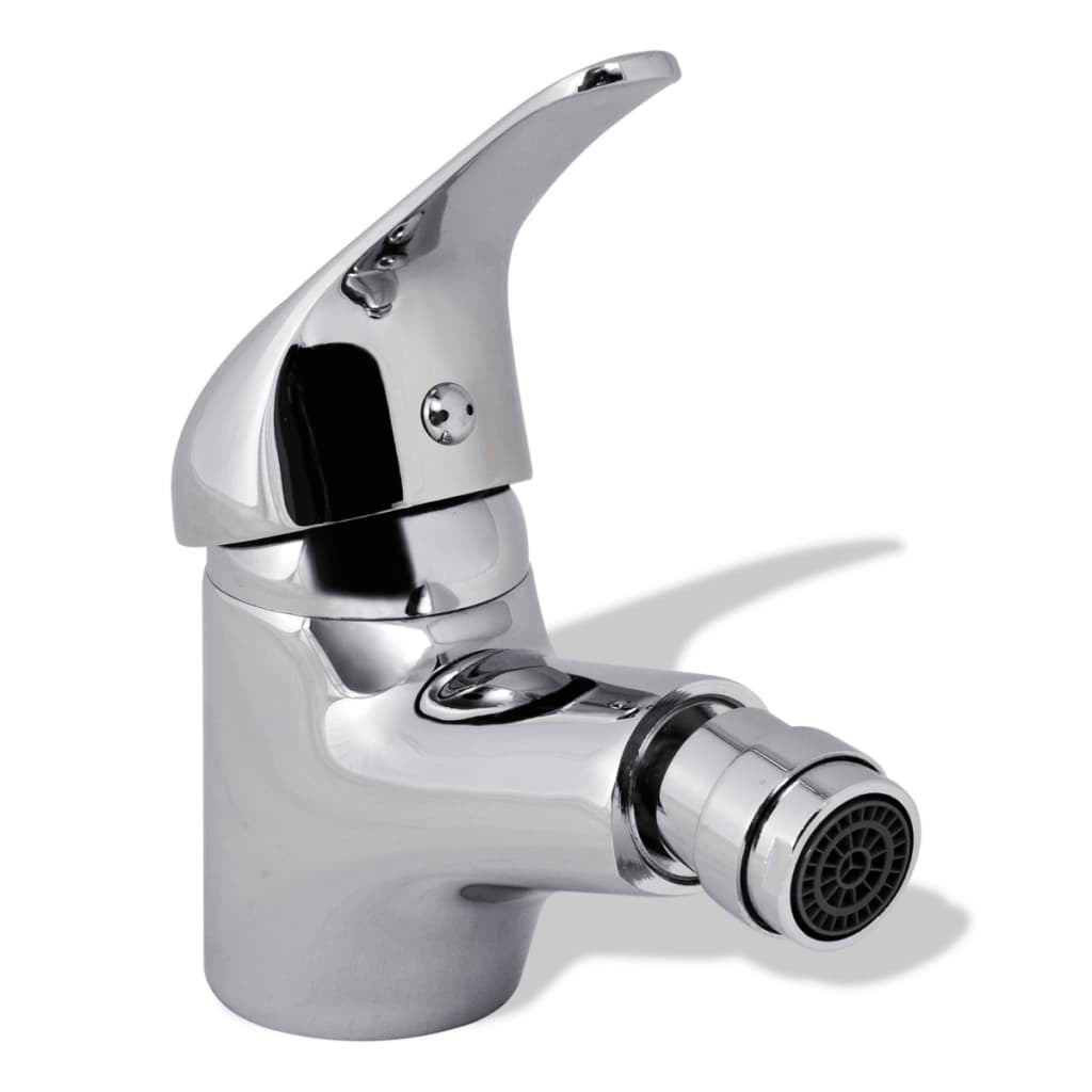 vidaXL Rubinetto Miscelatore da Bagno e Bidet Cromo - 3
