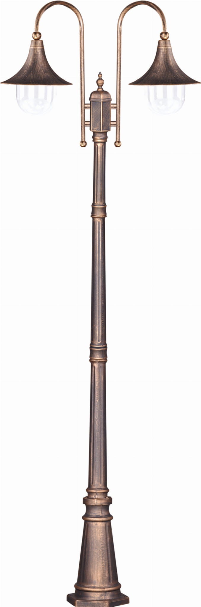 Latarnia ogrodowa Boston złota 2xE27x60W IP44 wym: 233 x 78 x 27 cm metal Kaja