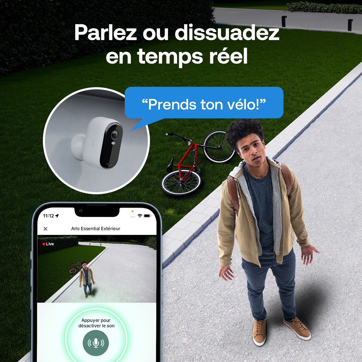 Caméra de surveillance ARLO 3 caméras ext Essential3 2k - 8