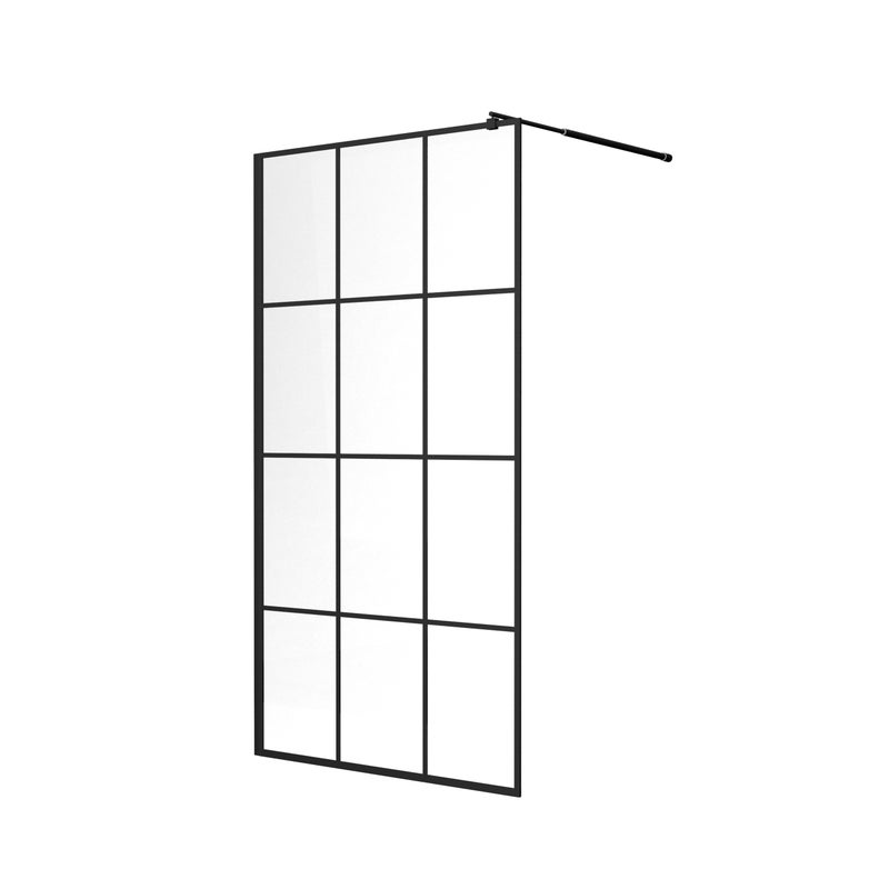 Ścianka prysznicowa SEVANTE KATLA 70x195 Walk-In czarna 1 szt.