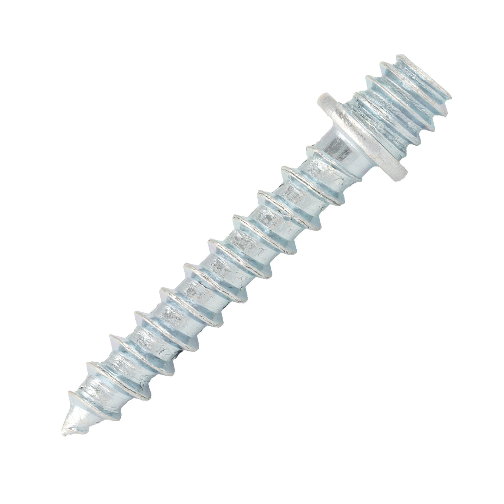 Pattes Vis Bois Avec Collerette Acier Zingu Blanc PAVB M8 7x40mm 